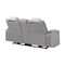 Global Furniture Usa Contemporary U8000 Grey Power Reclining Loveseat W/ Console U8000-GREY-PCRLS W/ PHR + LED - alternate 2