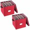 Tiny Tim Totes Ornament Organizer Storage Box with 64 Individual Compartments and Dividers, 2PK 83-DT5021-2PK - alternate 1