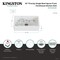 Kingston Brass 33" Fireclay Single Bowl Farmhouse Kitchen Sink with Bottom Grid and Strainer, Matte White KGPF331810EBC - alternate 2