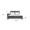 Homeroots Two Piece Charcoal Solid and Manufactured Wood Bedroom Set 569376 - alternate 2