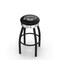 Holland Bar Stool Co 25" Blk Wrinkle Los Angeles Kings Swivel Bar Stool, Chrome Ring L8B3C25LAKing - alternate 1