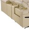 Homeroots Beige Italian Leather Power Reclining U Shaped Twelve Piece Sectional With Console 634659 - alternate 5