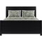 Homeroots Black Solid Wood Queen Bed Frame 523644 - alternate 4