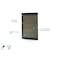 Ghent Silhouette 1 Door Enclosed Chocolate Cork Bulletin Board, Black Frame, 4'H x 2'W SILH20495 - alternate 2