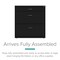 Space Solutions 30 in.W 3 Drawer Lateral File Cabinet for Home/Office, Fits Letter/Legal Sizes, Black 25070 - alternate 8