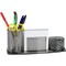 Acrimet Millennium Desktop Organizer Cup Caddy Plastic with 200 Sheets Memo Paper Smoke Color 740.1 - alternate 1