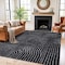 World Rug Gallery Circles Arch Shag Area Rug 7 ft 10 in x 10 ft Anthracite WR119ANTHRACITE8X10 - alternate 1