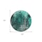 Homeroots 8' Teal Blue Aqua And Gray Round Abstract Washable Indoor Outdoor Area Rug 577249 - alternate 3