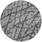 Homeroots 8' Gray And Charcoal Round Abstract Washable Indoor Outdoor Area Rug 614355 - alternate 3