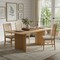 Homeroots 79" Natural Solid Wood Sled Base Dining Table 712194 - alternate 2