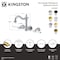 Kingston Brass Double-Handle Wall Mount Bathroom Faucet, Matte Black KS1250BPL - alternate 2
