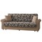 Homeroots 89" Beige Chenille Convertible Futon Sleeper Sofa And Toss Pillows With Storage 607146 - alternate 4