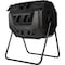 Pure Garden Compost Tumbler 43Gal Compost Bin w/ Dual Chambers, 360-Degree Rotating Design & Garden Gloves 50-LG1404 - alternate 4