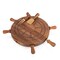 Picnic Time Family Of Brands Helmsman Lazy Susan Cheese Board with Tool Set, Acacia and Gold 904-11-512-000-0 - alternate 1
