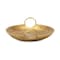 Homeroots 10in Gold Cast Iron Handmade Round Trinket Tray With Handles 634802 - alternate 4