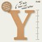 Plaid MDF Letter, Y, 5 Inch, 12PK 63578 - alternate 5