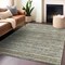 Homeroots 9' X 12' Pewter Striped Washable Indoor Outdoor Area Rug 607972 - alternate 2