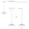Gatco Freestanding Toilet Paper Holder with Weighted Base, Chrome 1436C - alternate 2