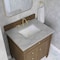 James Martin Vanities Brittany 30" Single Vanity, Pecan w/ 3 CM Victorian Silver Silestone Top 655-V30-PCN-3VSL - alternate 5