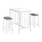 Monarch Specialties Rectangle Counter Height Dining Table Set, 36 in W, 35.5 in L, 23.75 in H, 3 I 1147 - alternate 2