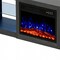 Homeroots 70in Black Wood Fireplace Entertainment Center With Fireplace 723797 - alternate 2