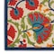 Homeroots 8' X 11' Navy Blue Beige Green Blue And Red Floral Indoor Outdoor Area Rug 546789 - alternate 5