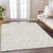Homeroots 9' X 12' Ivory And Beige Geometric Washable Indoor Outdoor Area Rug 595749 - alternate 5