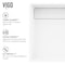 Vigo Montauk Modern White Matte Stone 15 in. L x 15 in. W x 5 in. H Square Vessel Bathroom Sink VG04020 - alternate 3