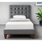 Homeroots Gray Solid Wood Full Tufted Upholstered Velvet Bed 544907 - alternate 1