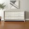 Homeroots 64" White And Silver Wood Six Drawer Double Dresser 564685 - alternate 5