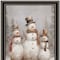 Homeroots Snowman Trio Black Framed Wall Art 572082 - alternate 3