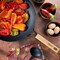 Oster Northcliffe 13.5 Inch Round Carbon Steel Flat Base Wok with Wooden Handles 143757.01 - alternate 3