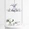 Jonathan Y Eldora 26" 4-Light Rustic Farmhouse Adjustable Resin Antler LED Chandelier, Silver JYL6301C - alternate 5