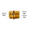 Proline Series Brass 3/4-in MHT x ¾-in MIP (1/2-in FIP) Adapter GH-665B - alternate 2