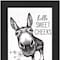 Homeroots Hello Sweet Cheeks Donkey Black Framed Print Bathroom Wall Art 530068 - alternate 3