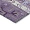 Homeroots 5' X 8' Purple Lavender And Ivory Aztec Washable Indoor Outdoor Area Rug 598497 - alternate 3