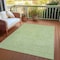 Homeroots 9' X 12' Mint Green Geometric Washable Indoor Outdoor Area Rug 607492 - alternate 2