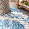 Jonathan Y Bohemian FLAIR Boho Vintage Medallion Cream/Blue 3 ft. x 5 ft. Area Rug BMF106B-3 - alternate 4