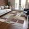 Homeroots 3' X 5' Brown And Ivory Geometric Washable Indoor Outdoor Area Rug 612563 - alternate 5
