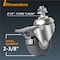 Powertec 2.5'' Threaded Stem Caster Wheels W/Brake & 400 lbs Loads, Dual Locking TPR Rubber Castor Wheel, 4PK 17202N - alternate 5