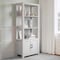 Martha Stewart Hutton Four Tier Shaker Style Bookcase with Storage Cabinet in Gray with Brushed Nickel Hardware ZG-053-GY-MS - alternate 6
