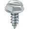 Auveco 6 x 3/8in Slotted Hex Washer Head Tapping Screw Zinc, 100PK 3367 - alternate 1