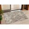 Homeroots 3' X 5' Beige Brown And Ivory Abstract Washable Indoor Outdoor Area Rug 600264 - alternate 1
