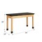 Diversified Spaces Plain Apron Table, Oak, Wood Frame, 54 in W, Black P7202BK30E - alternate 3