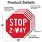 Signmission Stop 2-way, 10 inch X 10 inch, Aluminum Metal Signs, 5PK OC-A-5Pack-10-16 - alternate 3