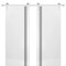 Sartodoors Sturdy Double Barn Door with Hardware, Planum 0016 White Silk and Aluminum Strips, 13FT Rail Hanger PLANUM0016DB-S-WS-72 x 96 (2* 36x96) - alternate 1