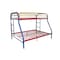 Homeroots 78" X 54" X 60" Twin Over Full Rainbow Metal Tube Bunk Bed 286577 - alternate 1