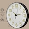 Clockswise Quartz 14in Glow-in-the Dark Wall Clock With Luminous Green Numbers & Hands Battery Operated, Black QI004619.14 - alternate 3