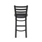 Holland Bar Stool Co 30" Stationary Bar Stool, Black Wrinkle, Canter Storm Seat 40030BW004 - alternate 4