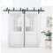Sartodoors Sliding Closet Barn Bypass Doors White Solid Core Modern Interior VEREGIO7339BBB-WS-36 - alternate 1